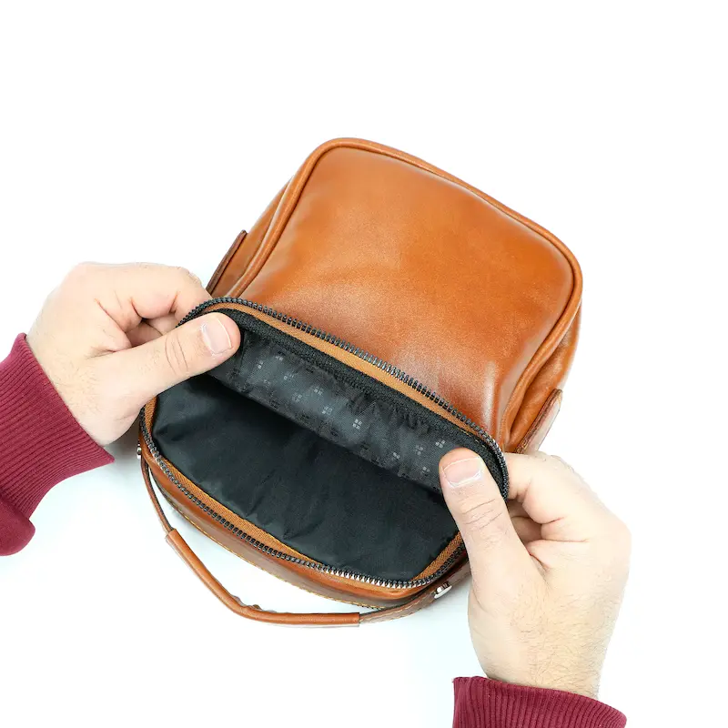 کیف دوشی چرم طبیعی مدل ۳۵۴
