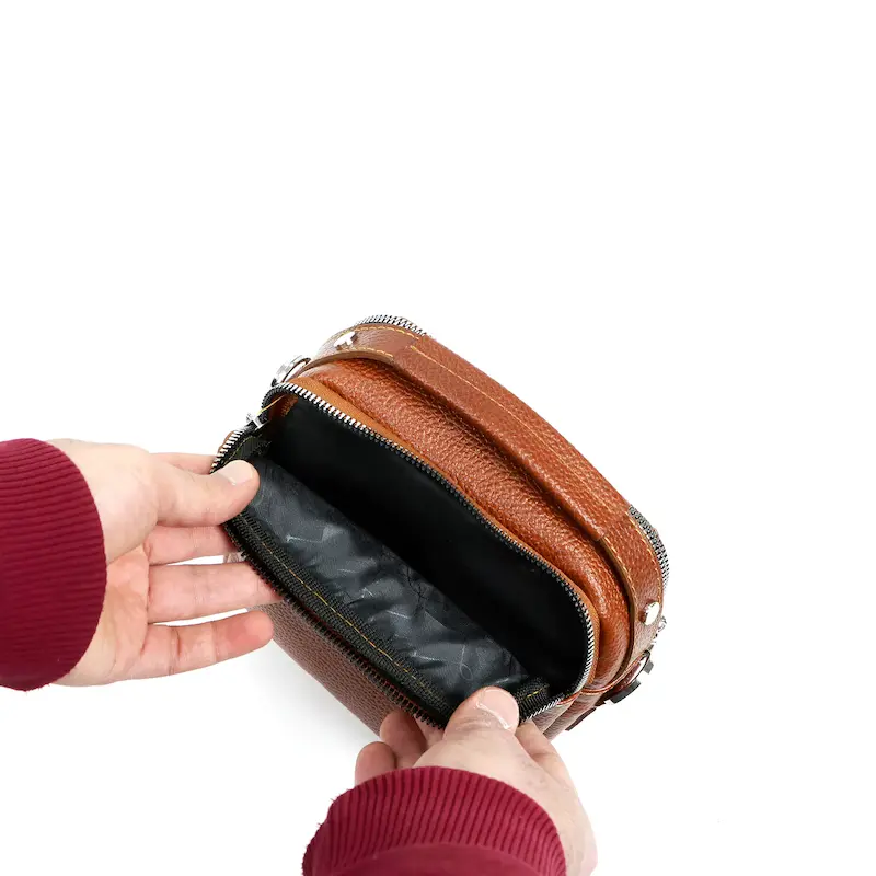 کیف دوشی چرم طبیعی مدل ۳۵۵