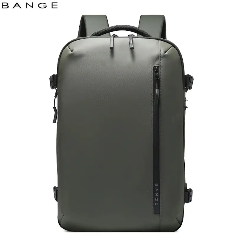 کوله پشتی لپ تاپ 15.6 اینچ مسافرتی ضد آب بنج (BANGE) مدل BG-7876-1 طرح چمدان با دریچه وکیوم