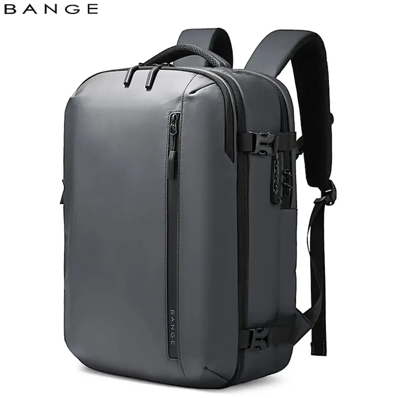 کوله پشتی لپ تاپ 15.6 اینچ مسافرتی ضد آب بنج (BANGE) مدل BG-7876-1 طرح چمدان با دریچه وکیوم