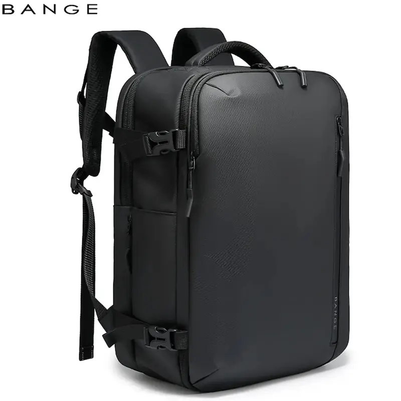 کوله پشتی لپ تاپ 15.6 اینچ مسافرتی ضد آب بنج (BANGE) مدل BG-7876-1 طرح چمدان با دریچه وکیوم