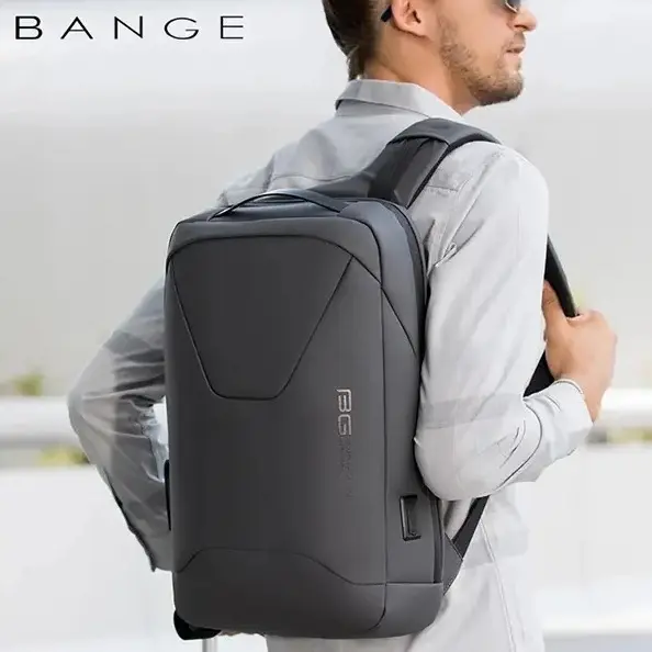 کوله پشتی مسافرتی لپ تاپ 15.6 اینچ ضد آب و ضد سرقت یو اس بی دار بنج (BANGE) مدل BG-22188 