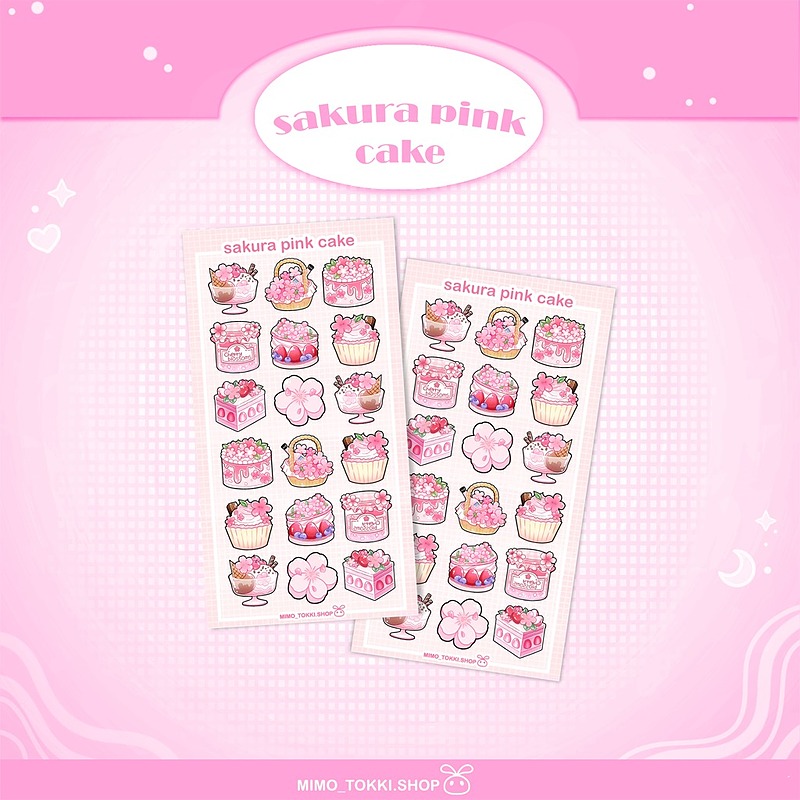 استیکر Sakura Pink Cake