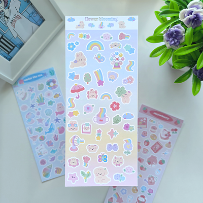 flower blooming 💐 Sticker Sheet