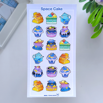 استیکر Space Cake