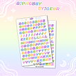 استیکر حروف انگلیسی Y2K Alphabet Sticker