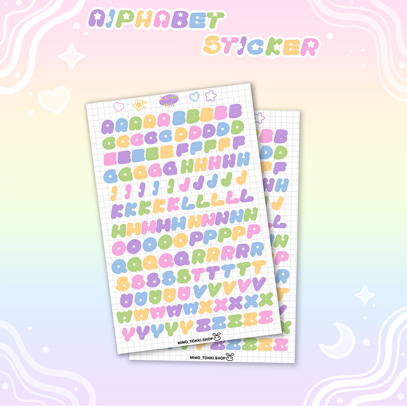 استیکر حروف انگلیسی Y2K Alphabet Sticker