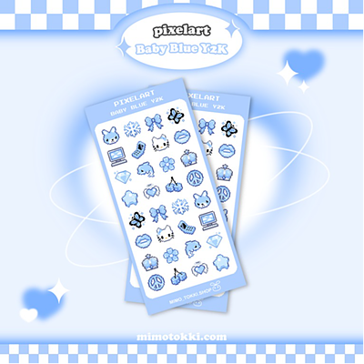 pixlart Baby Blue Y2K sticker