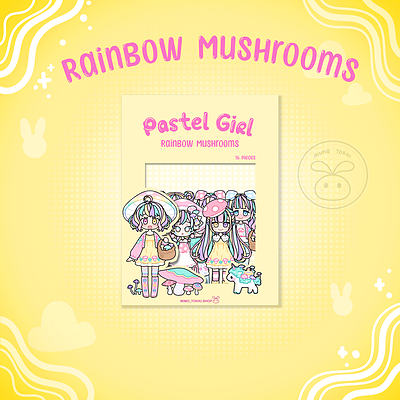 Pastel Girl 🍄🌈 Rainbow Mushrooms