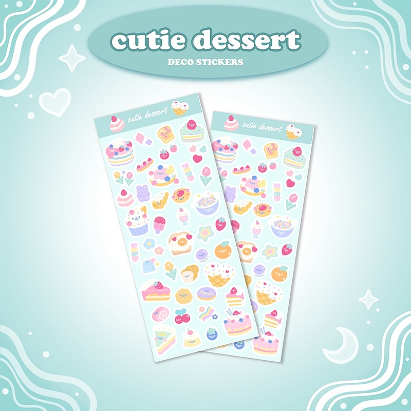 cutie dessert 🍨 Sticker Sheet