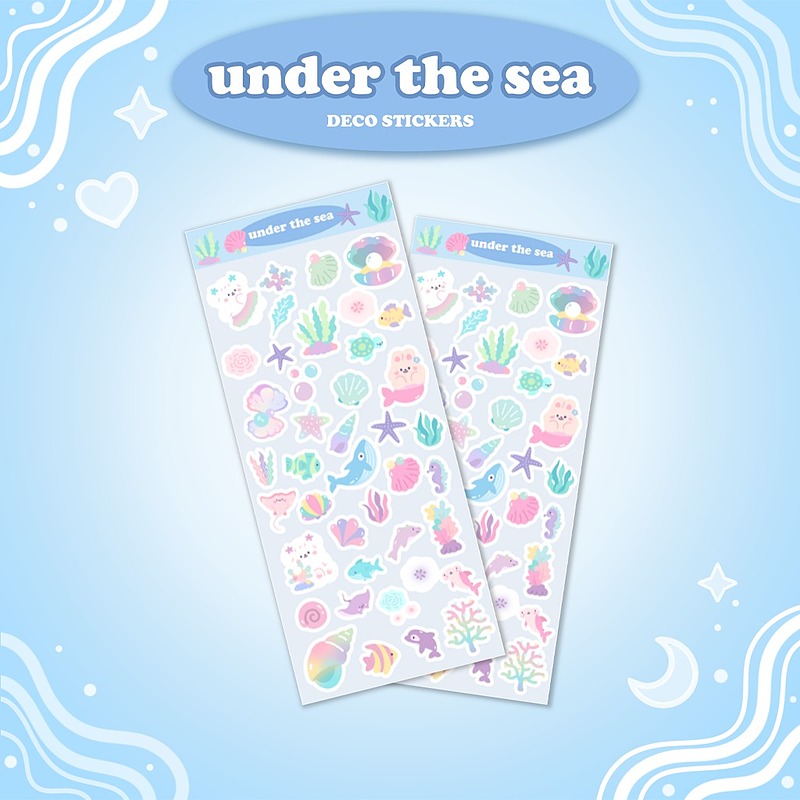 Under the sea 🐋🌊 Sticker Sheet