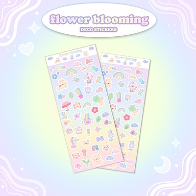 flower blooming 💐 Sticker Sheet