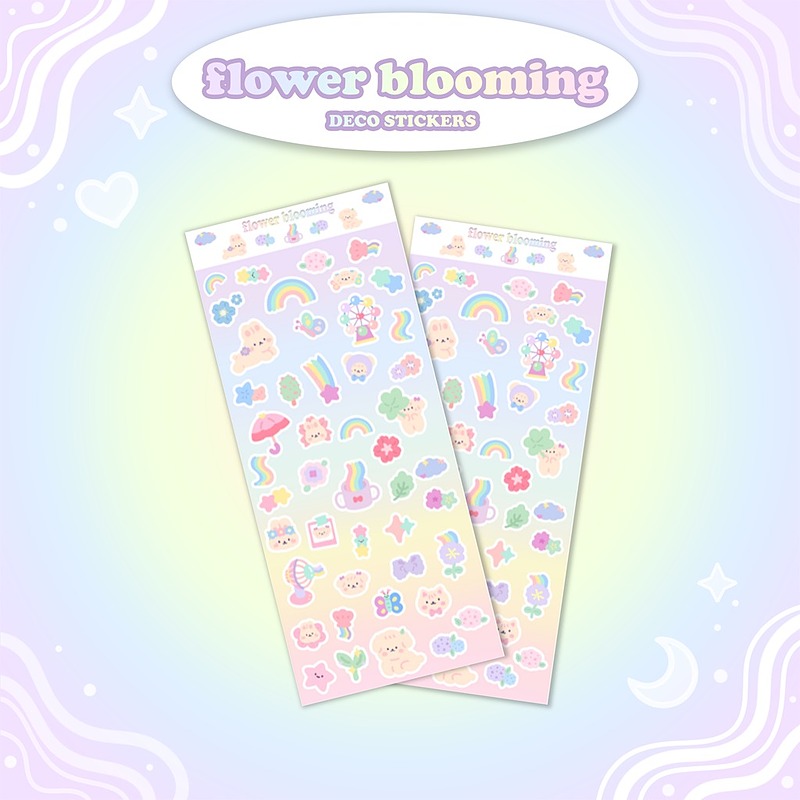 flower blooming 💐 Sticker Sheet