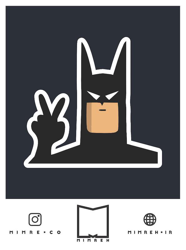 استیکر Bat Man3