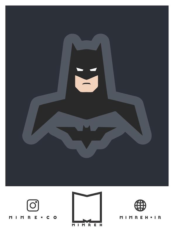 استیکر Bat Man1