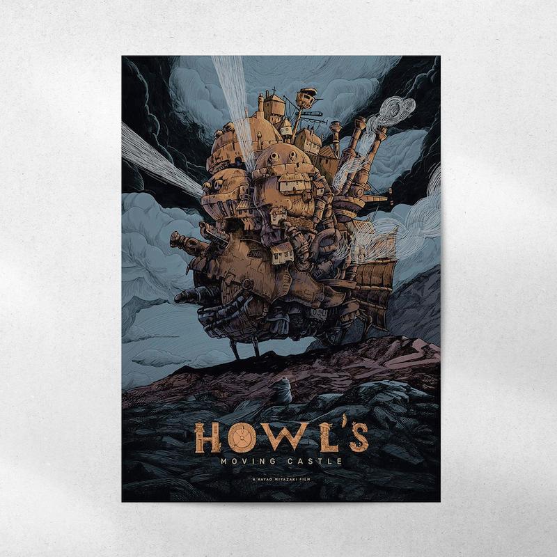 پوستر howl's moving castle