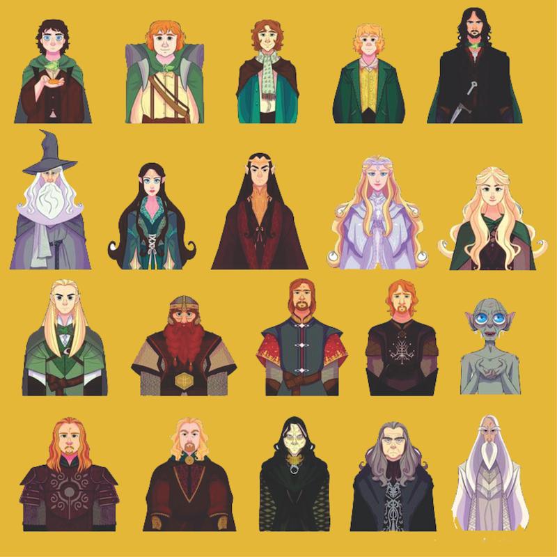استیکر پک Lord of the Rings1
