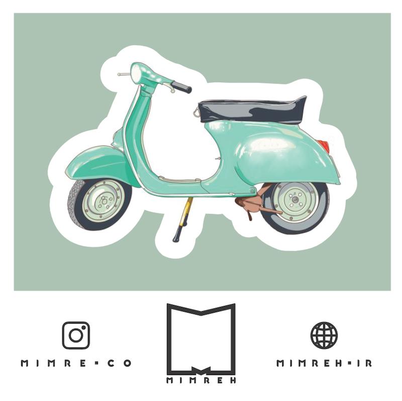 استیکر Vespa5