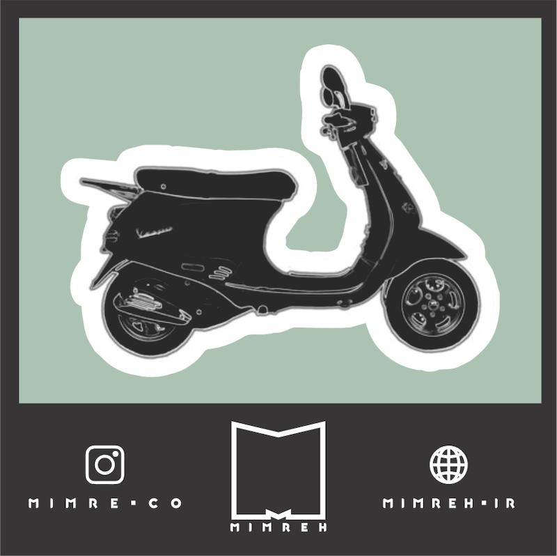 استیکر Vespa4