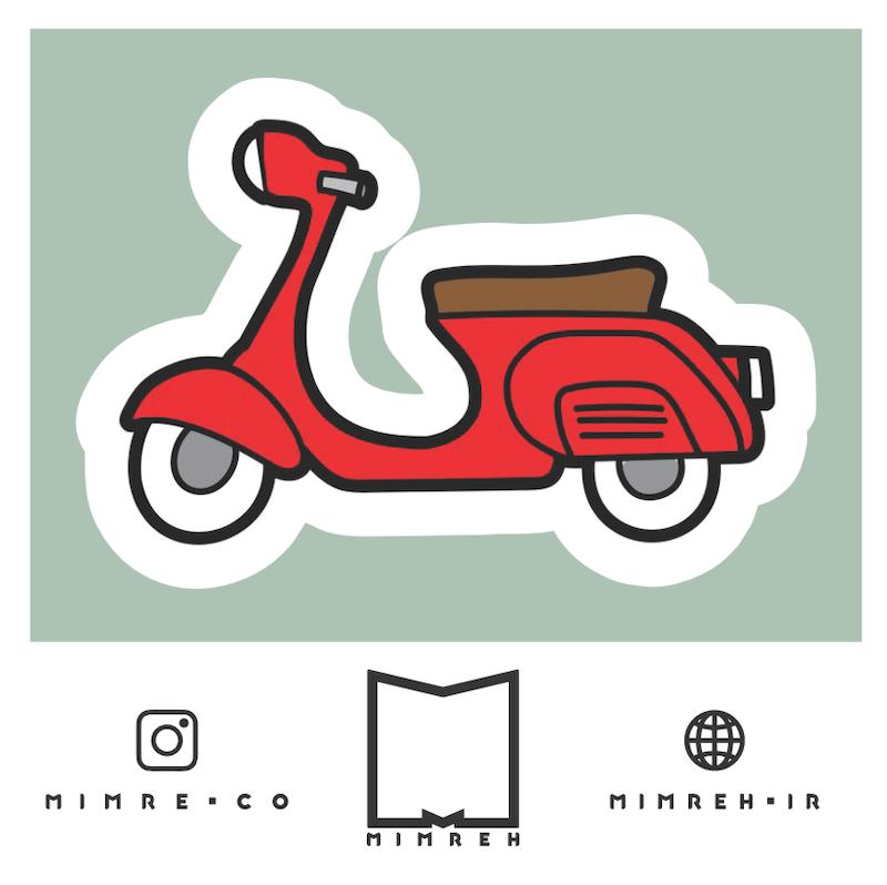 استیکر Vespa3