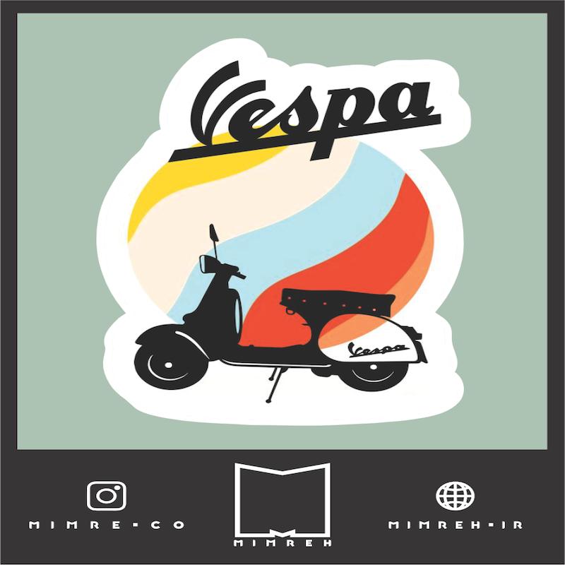 استیکر Vespa2