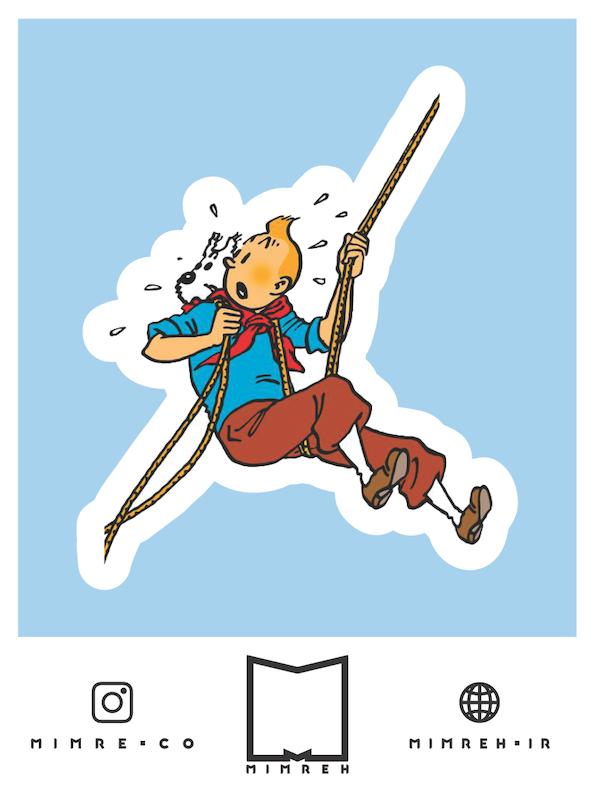 استیکر Tintin14