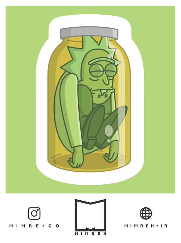 استیکر rickandmorty29