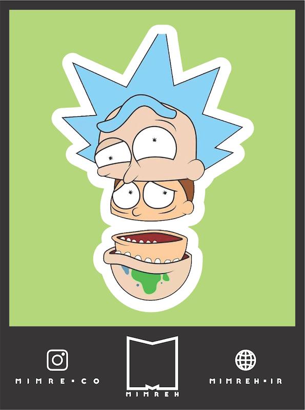 استیکر rickandmorty30