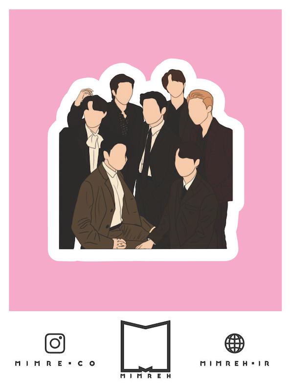 استیکر korean - anime - bts106