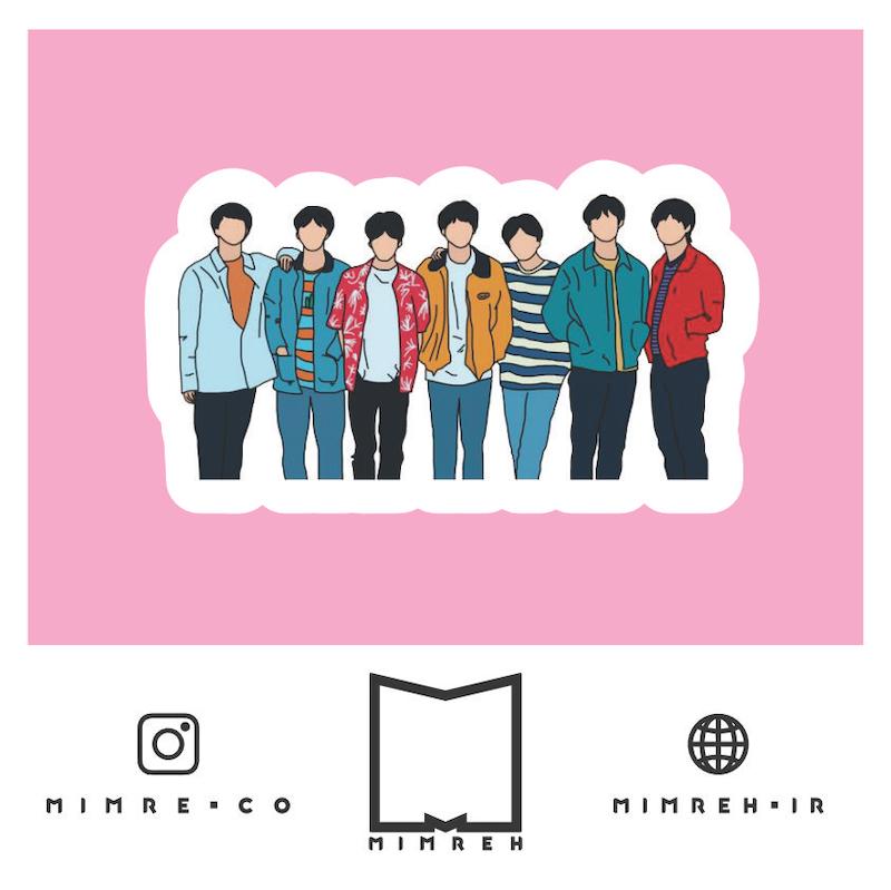استیکر korean - anime - bts102
