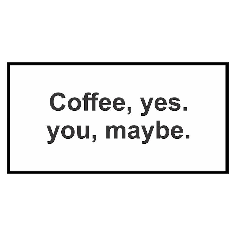 استیکر Coffee, yes
