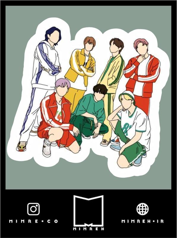 استیکر bts - kpop