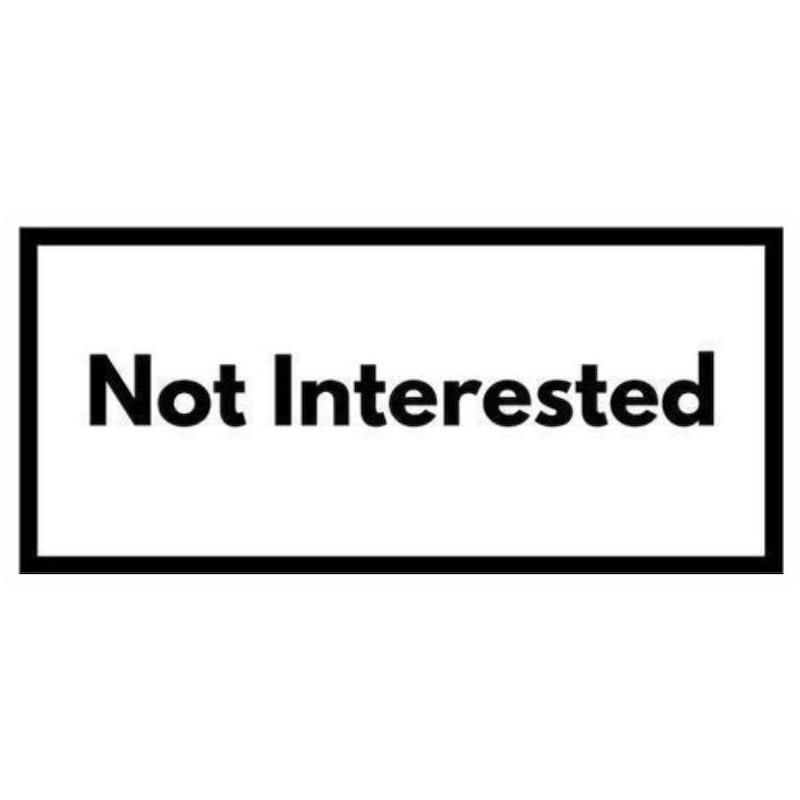 استیکر Not Interested
