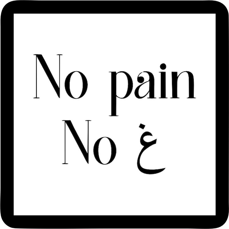 استیکر No Pain No Gain