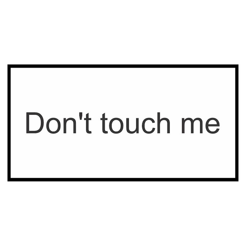 استیکر Don't touch me