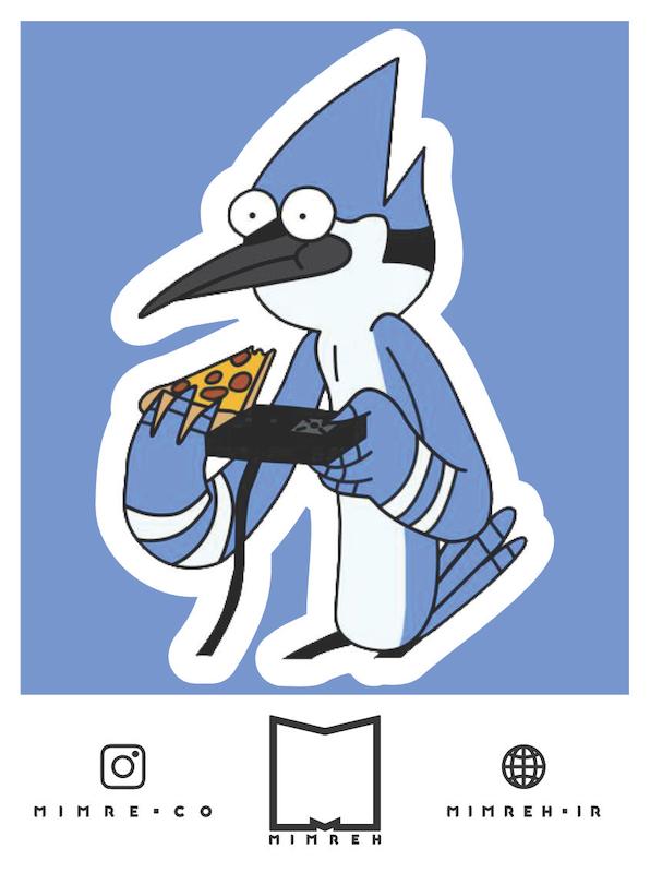 استیکر Mordecai Gamer