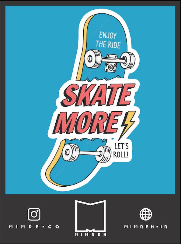استیکر Skate More
