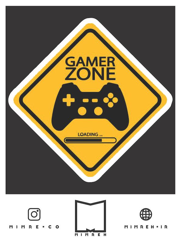 استیکر Gamer Zone