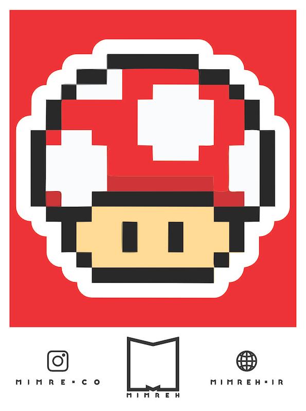 استیکر Super Mario