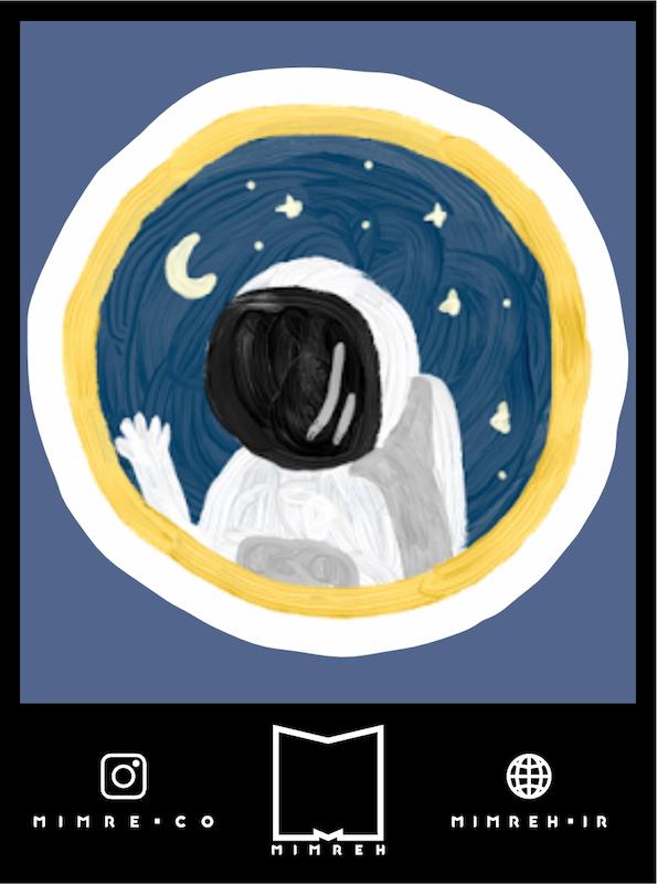 استیکر Astronaut