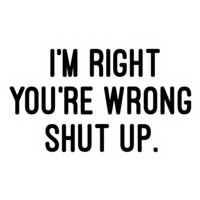 استیکر Im Right