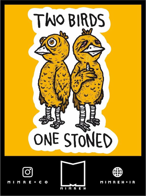 استیکر   Hippie Birds