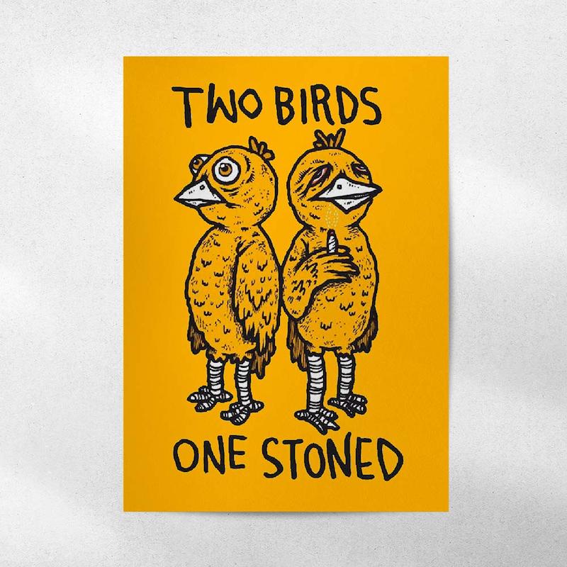 پوستر Hippie Birds