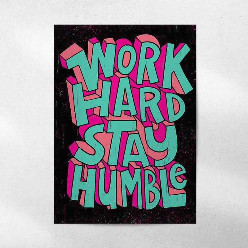 پوستر Work Hard