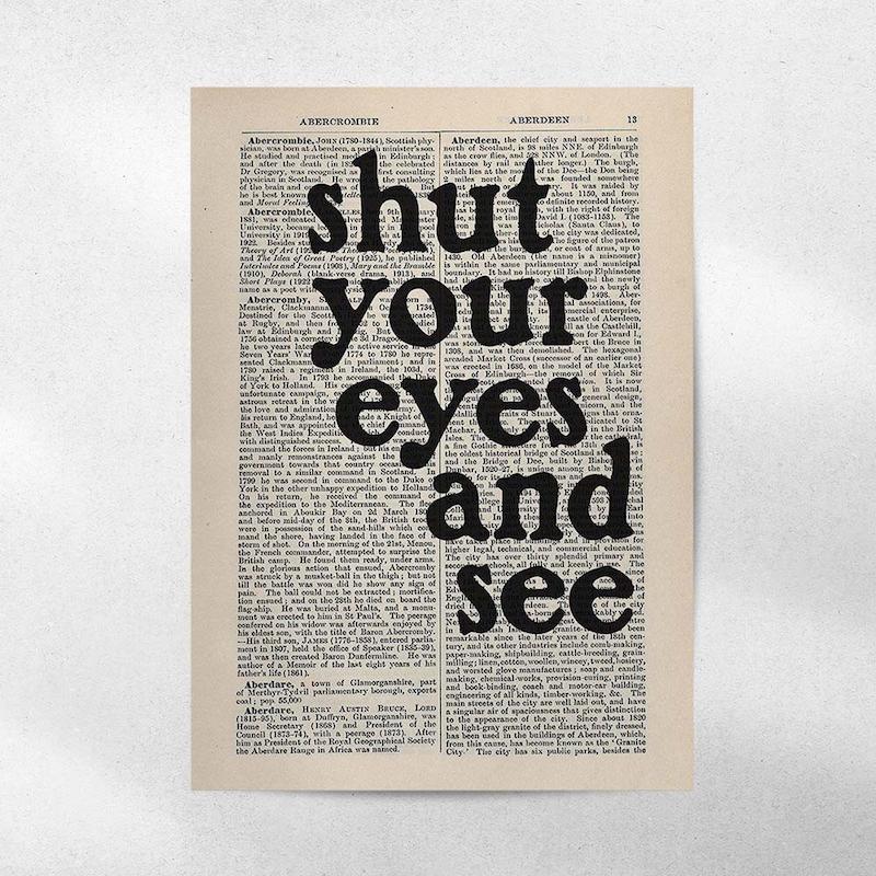 پوستر Shut Your Eyes