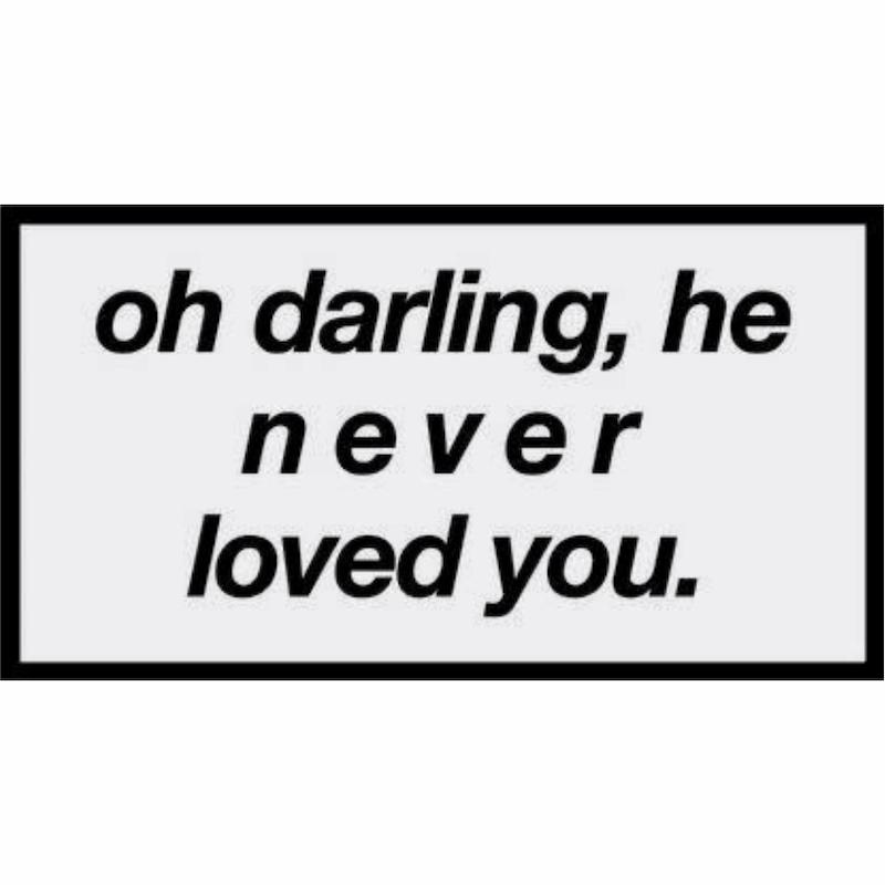 استیکر Oh Darling He Never Loved You