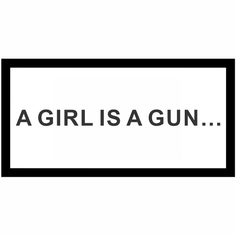 استیکر A Girl Is A Gun