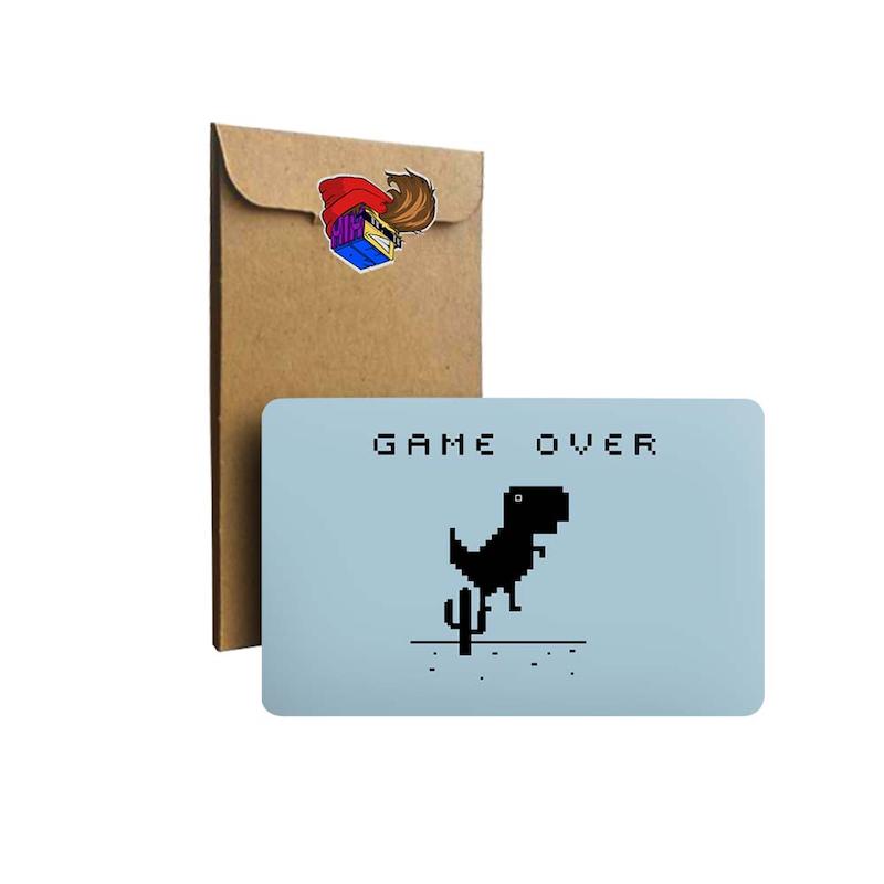 استیکر کارت Game Over