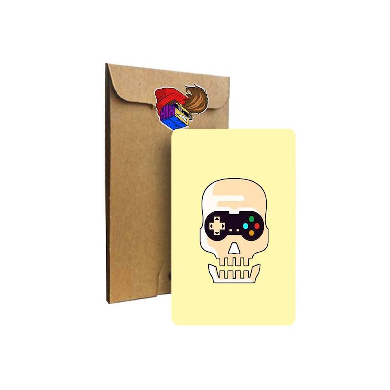 استیکر کارت Gamer Skeleton