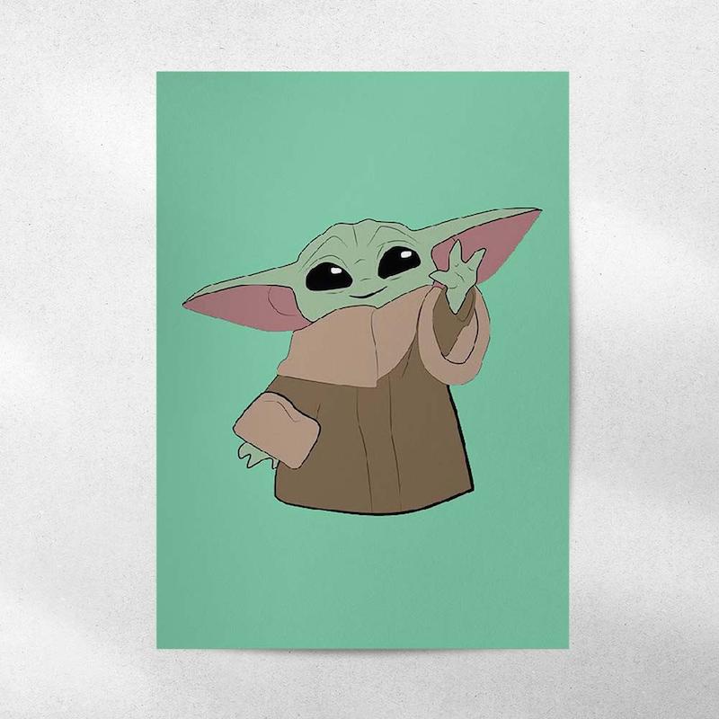 پوستر Baby Yoda